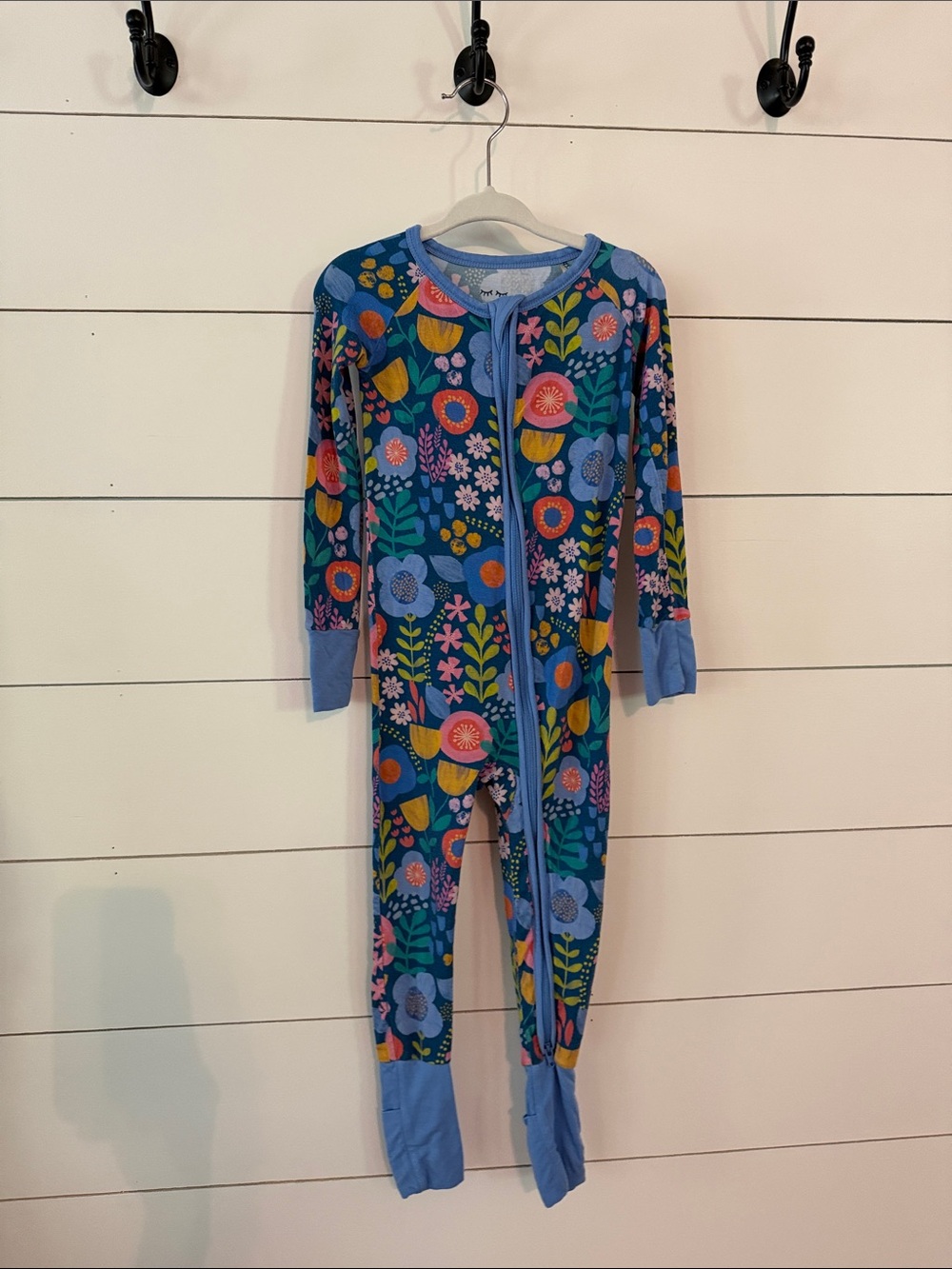 Little Sleepies Folk Floral Print Zippy